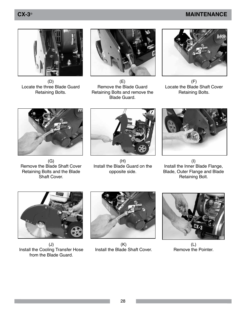 Cx-3, Maintenance | MK Diamond CX-3 User Manual | Page 28 / 36
