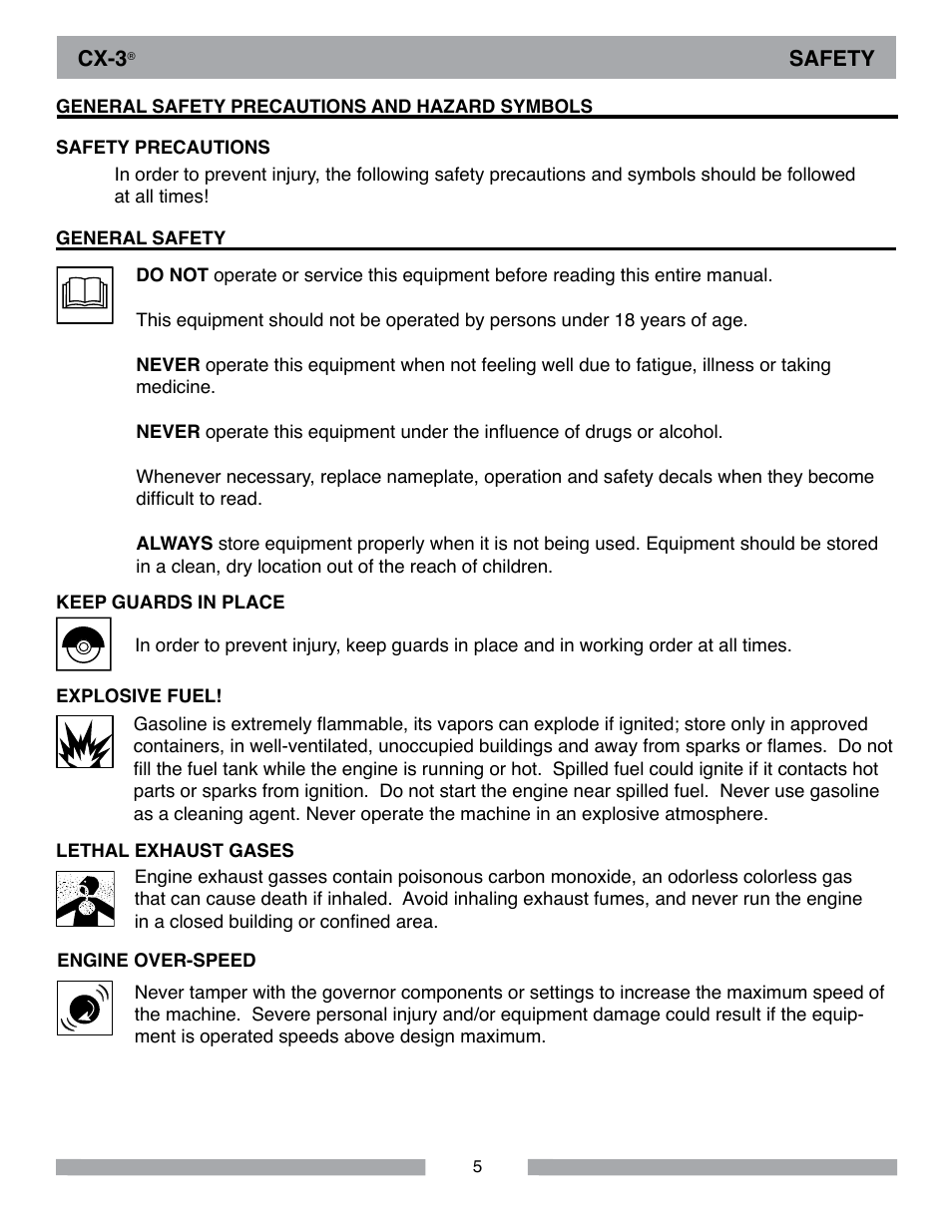 MK Diamond CX-3 User Manual | Page 5 / 36