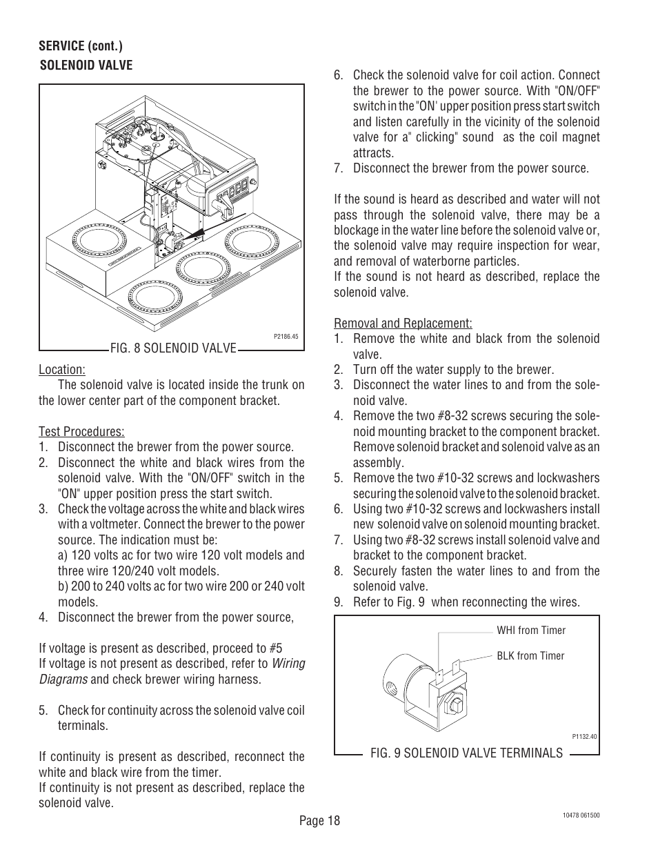 Bunn CRTF5 User Manual | Page 18 / 32