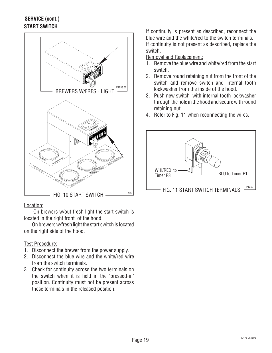 Bunn CRTF5 User Manual | Page 19 / 32