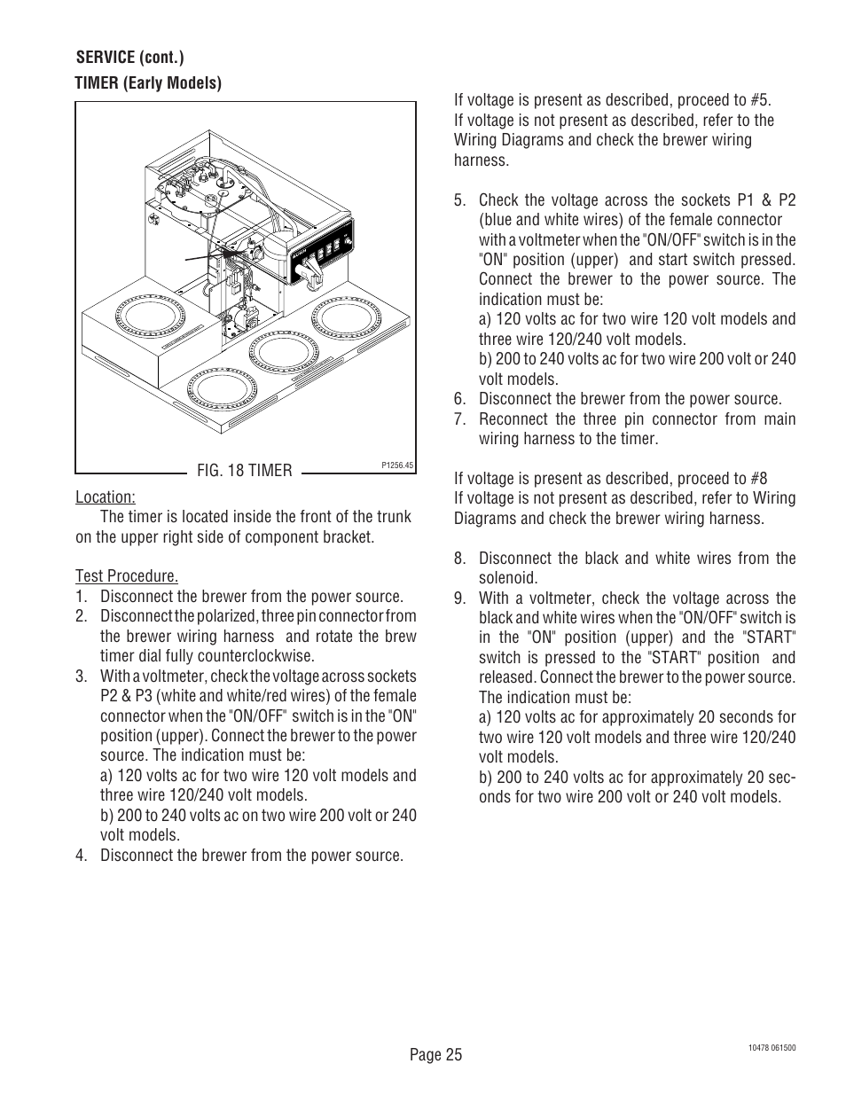 Bunn CRTF5 User Manual | Page 25 / 32