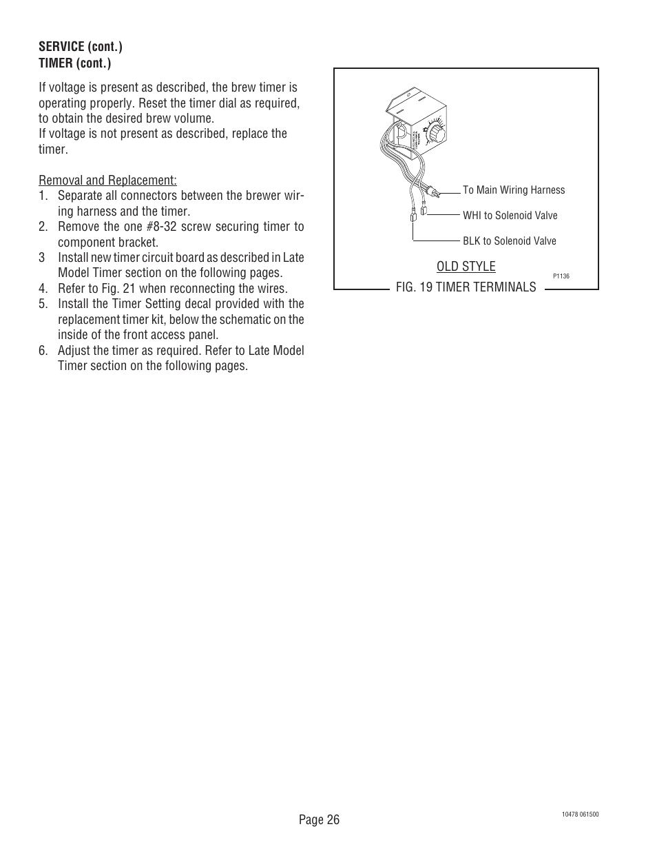 Bunn CRTF5 User Manual | Page 26 / 32