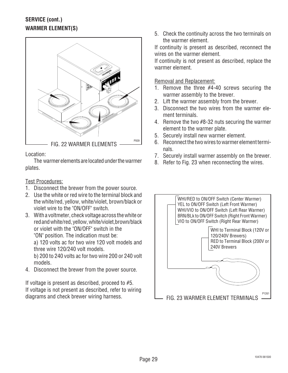 Bunn CRTF5 User Manual | Page 29 / 32