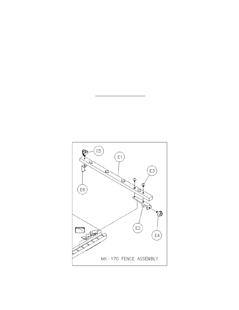 MK Diamond MK-170 New Rip Fence User Manual | 1 page