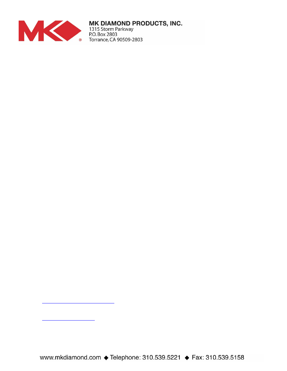 MK Diamond Blade Guarding User Manual | 5 pages