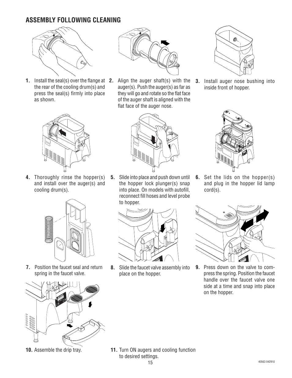 Assembly following cleaning | Bunn ULTRA-1 User Manual | Page 15 / 17