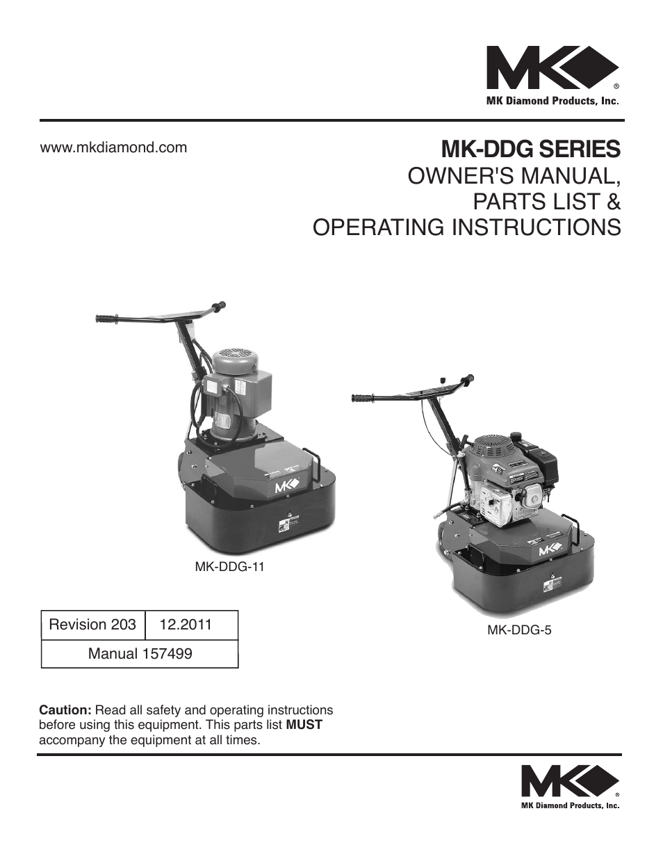 MK Diamond MK-DDG User Manual | 28 pages