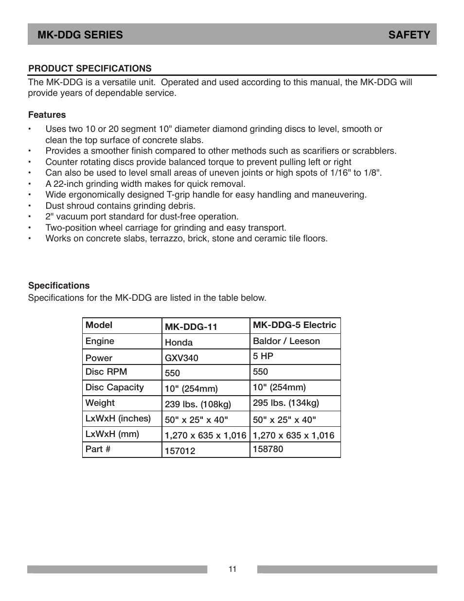 MK Diamond MK-DDG User Manual | Page 11 / 28