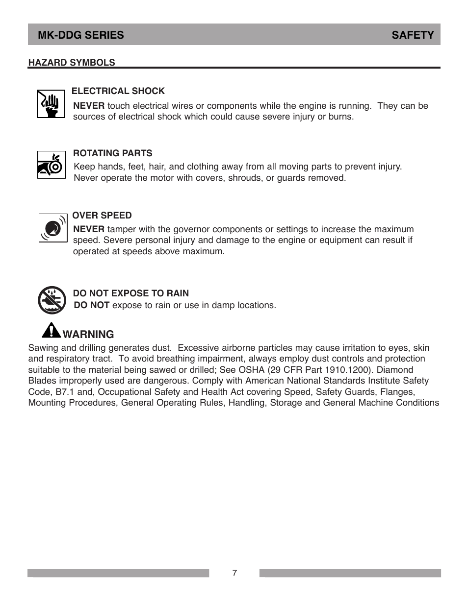 MK Diamond MK-DDG User Manual | Page 7 / 28