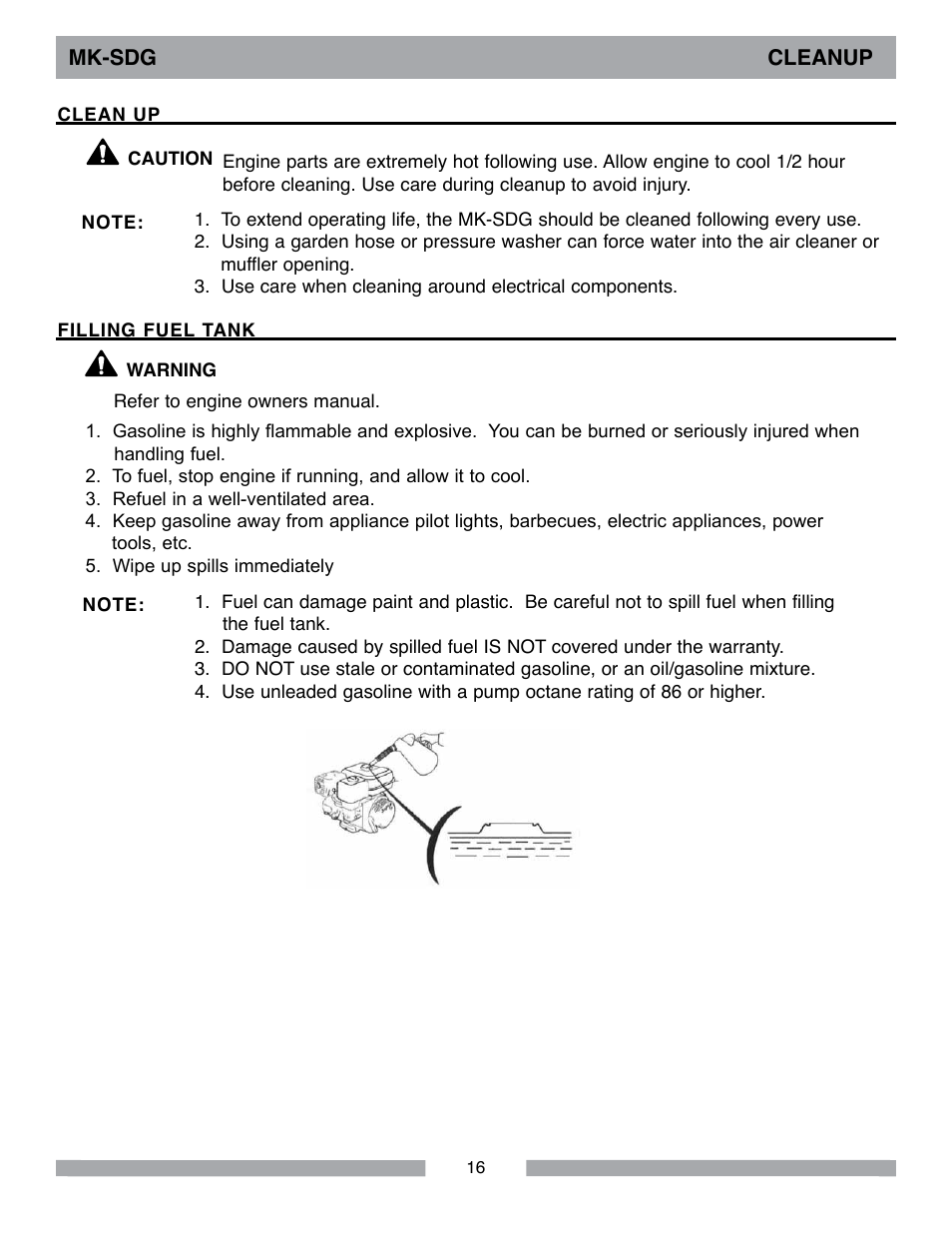 MK Diamond MK-SDG User Manual | Page 16 / 28