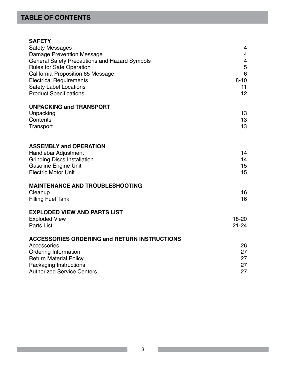 MK Diamond MK-SDG User Manual | Page 3 / 28