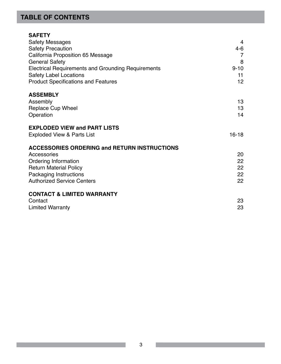 MK Diamond SDG-7 User Manual | Page 3 / 24