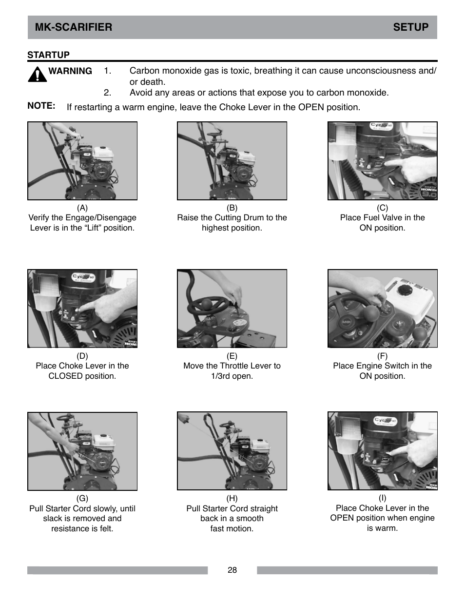 Mk-scarifier setup | MK Diamond Scarifier User Manual | Page 28 / 68