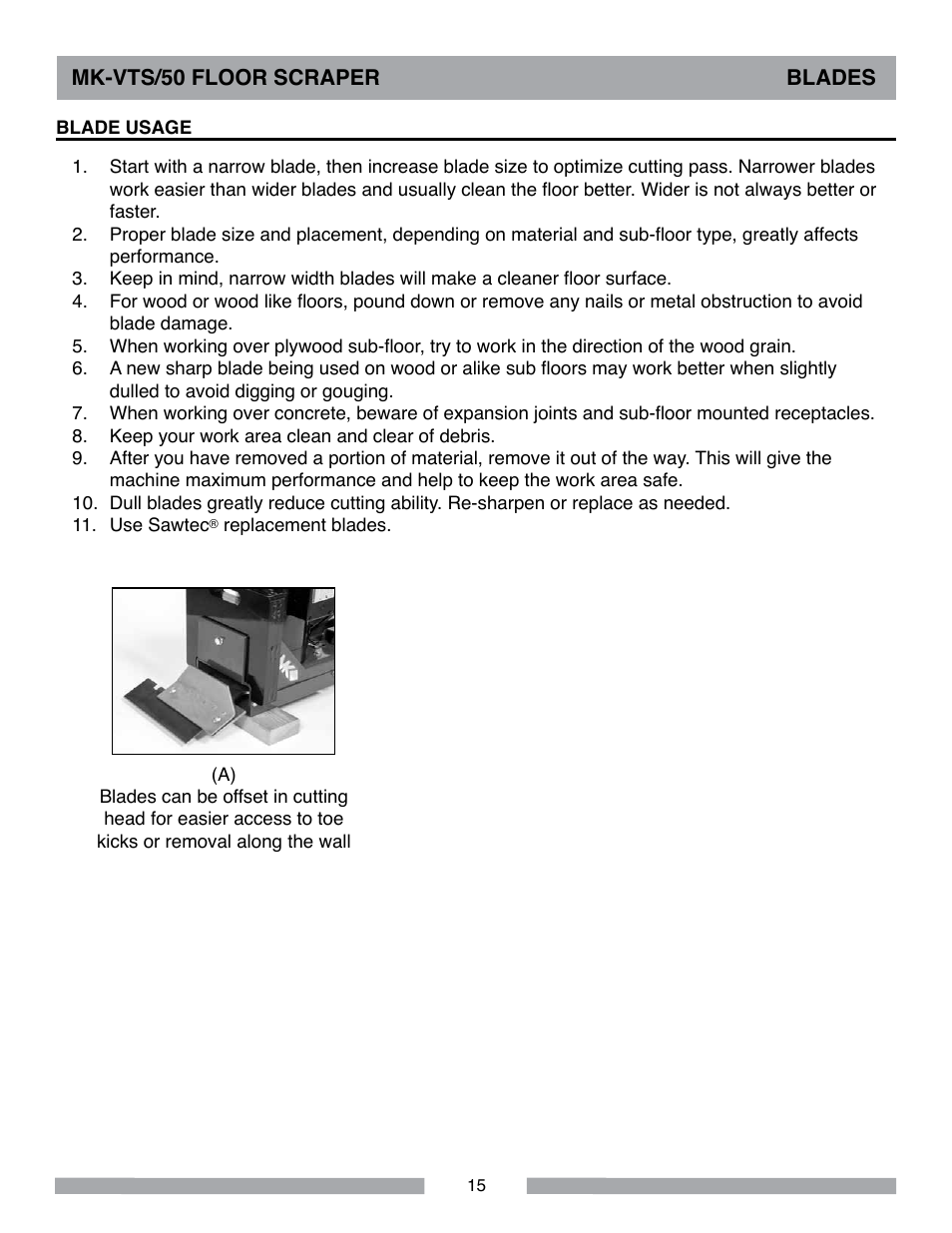MK Diamond MK-VTS-50 User Manual | Page 15 / 28