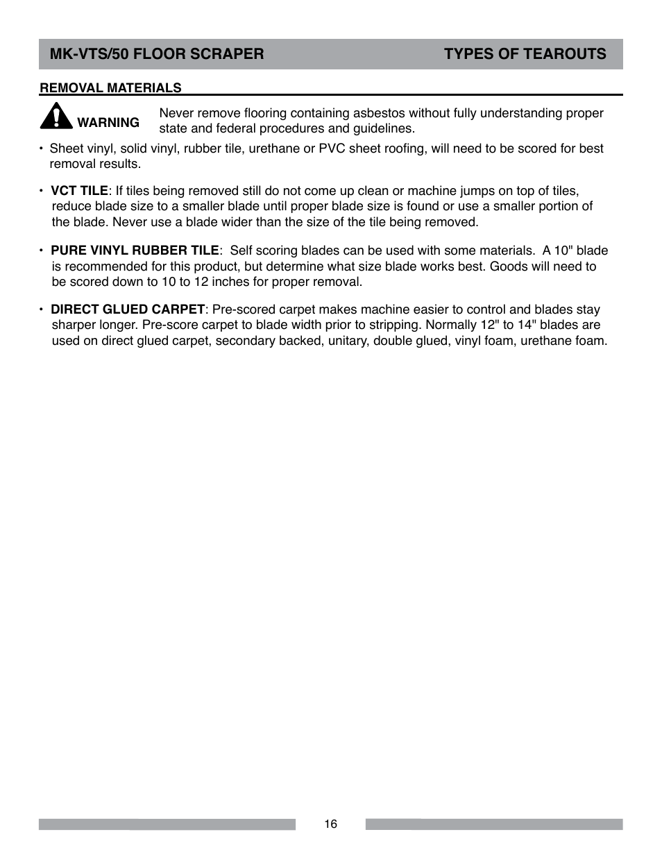 MK Diamond MK-VTS-50 User Manual | Page 16 / 28