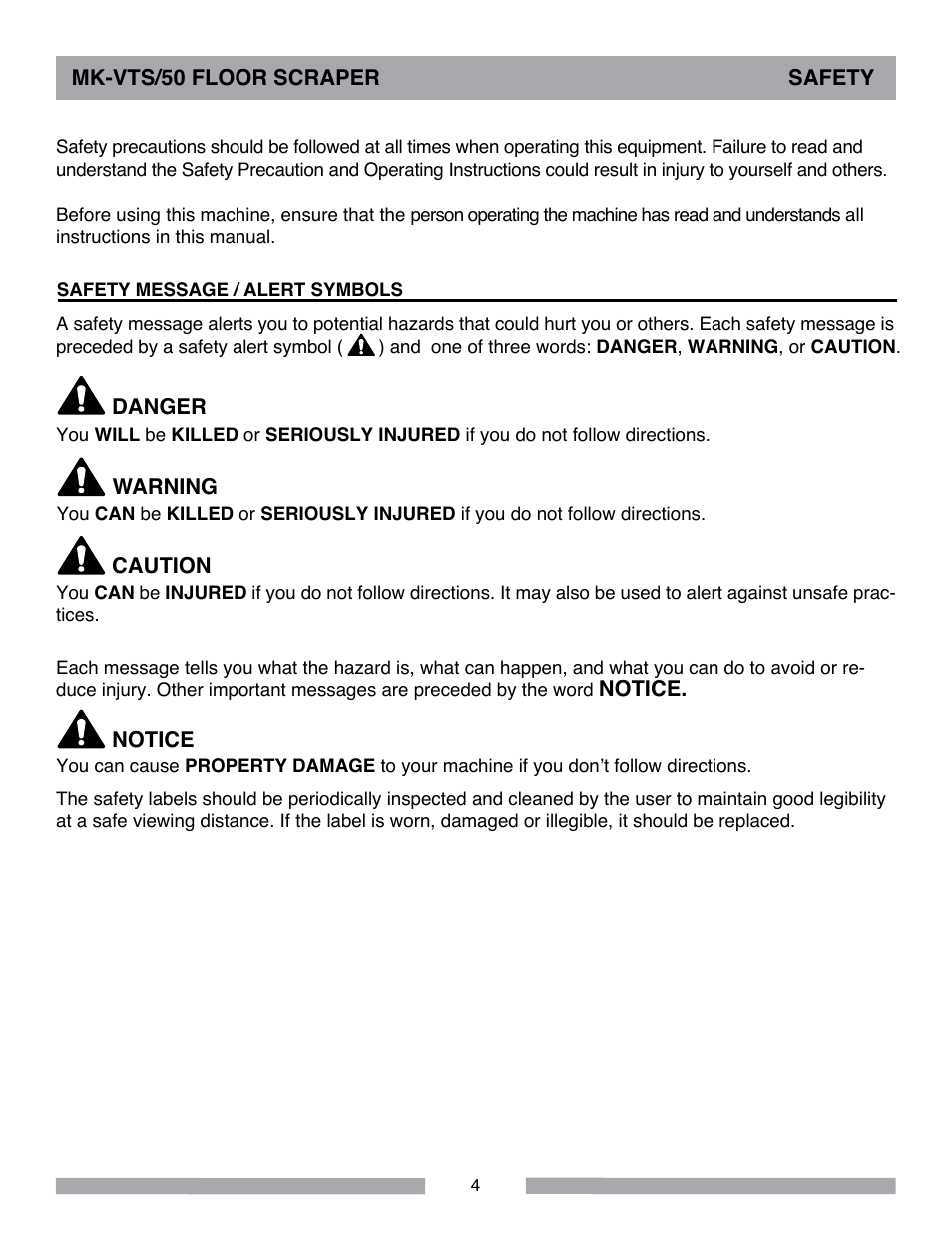 MK Diamond MK-VTS-50 User Manual | Page 4 / 28