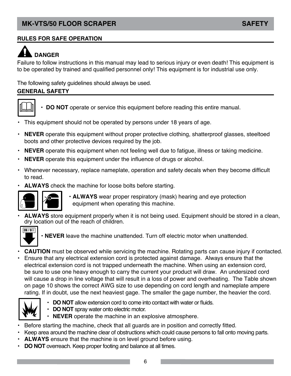 MK Diamond MK-VTS-50 User Manual | Page 6 / 28