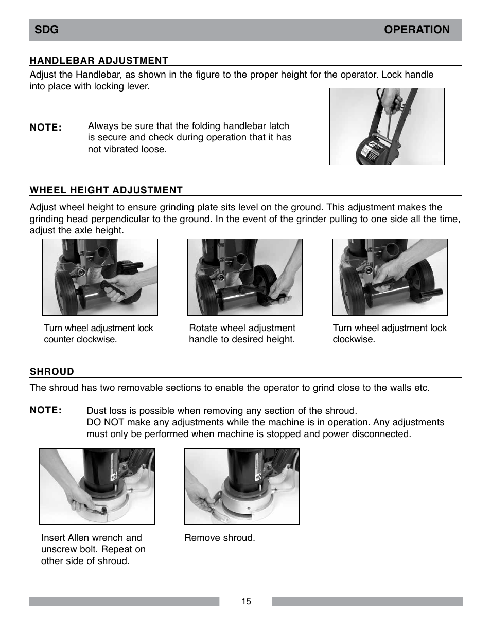 MK Diamond Sawtec SDG-103 User Manual | Page 15 / 24