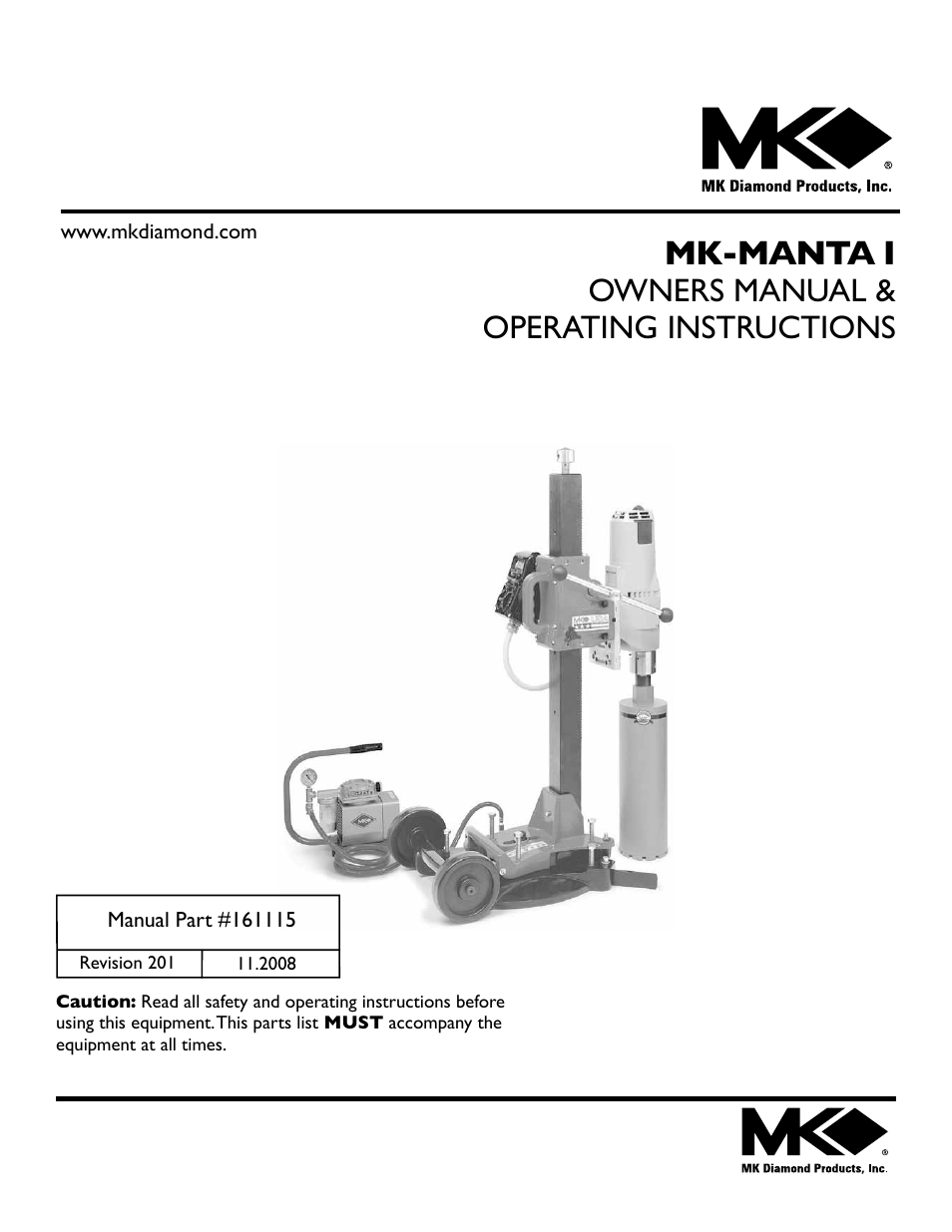MK Diamond MK-MANTA I User Manual | 23 pages
