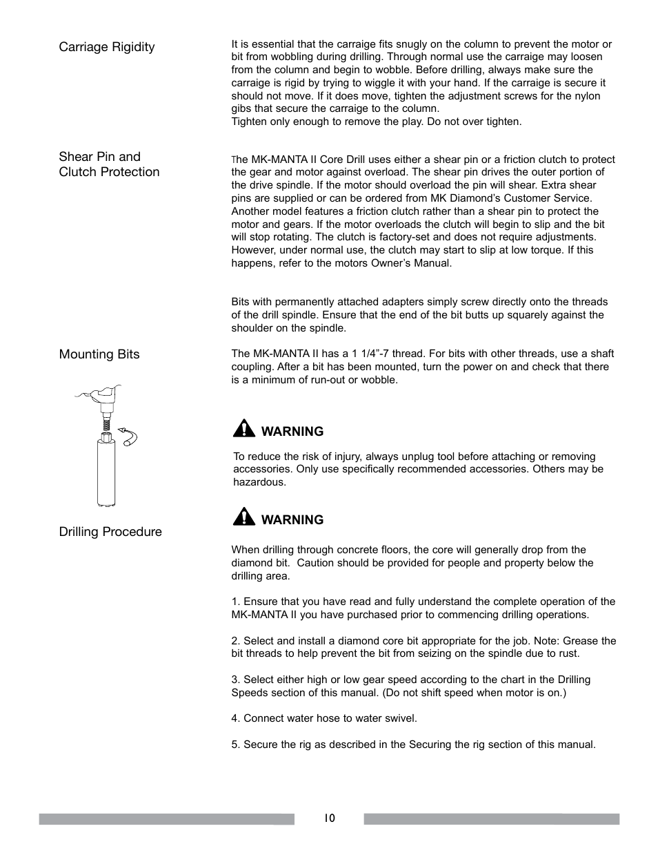 MK Diamond MK-MANTA II User Manual | Page 11 / 23