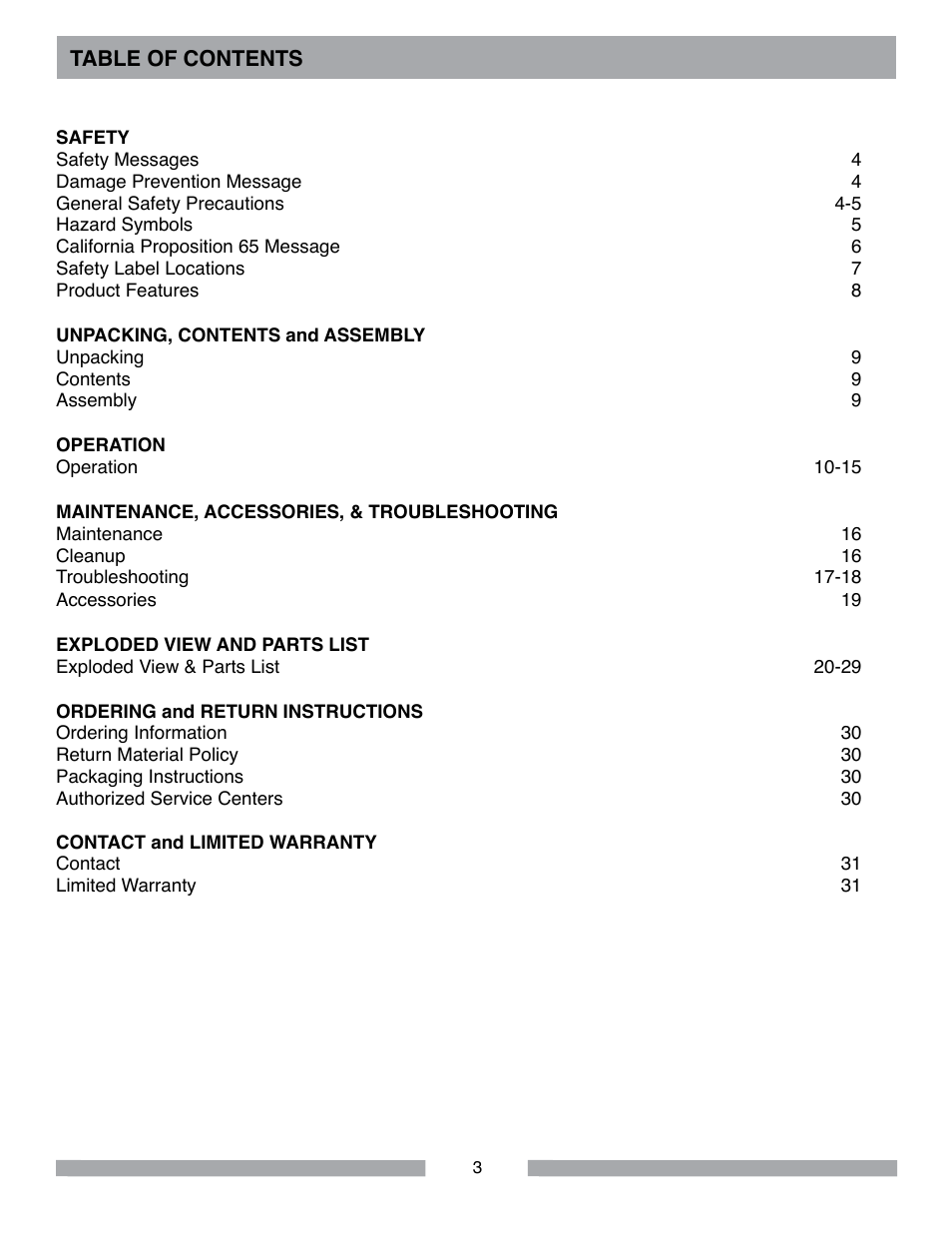 MK Diamond MK-MANTA III User Manual | Page 3 / 32