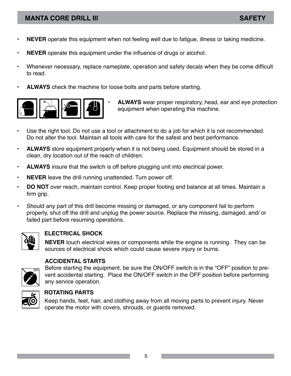 MK Diamond MK-MANTA III User Manual | Page 5 / 32