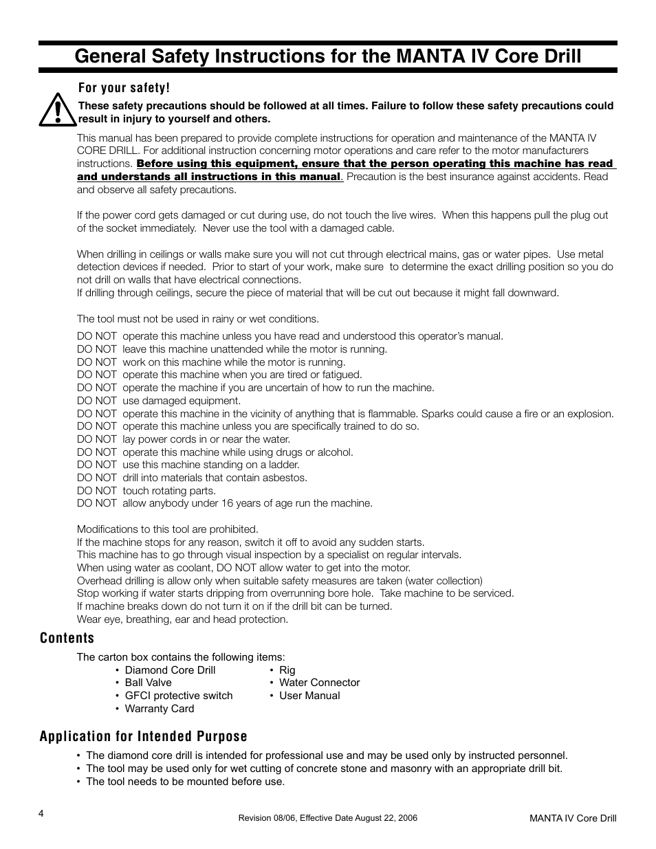 MK Diamond MK-MANTA IV User Manual | Page 4 / 16