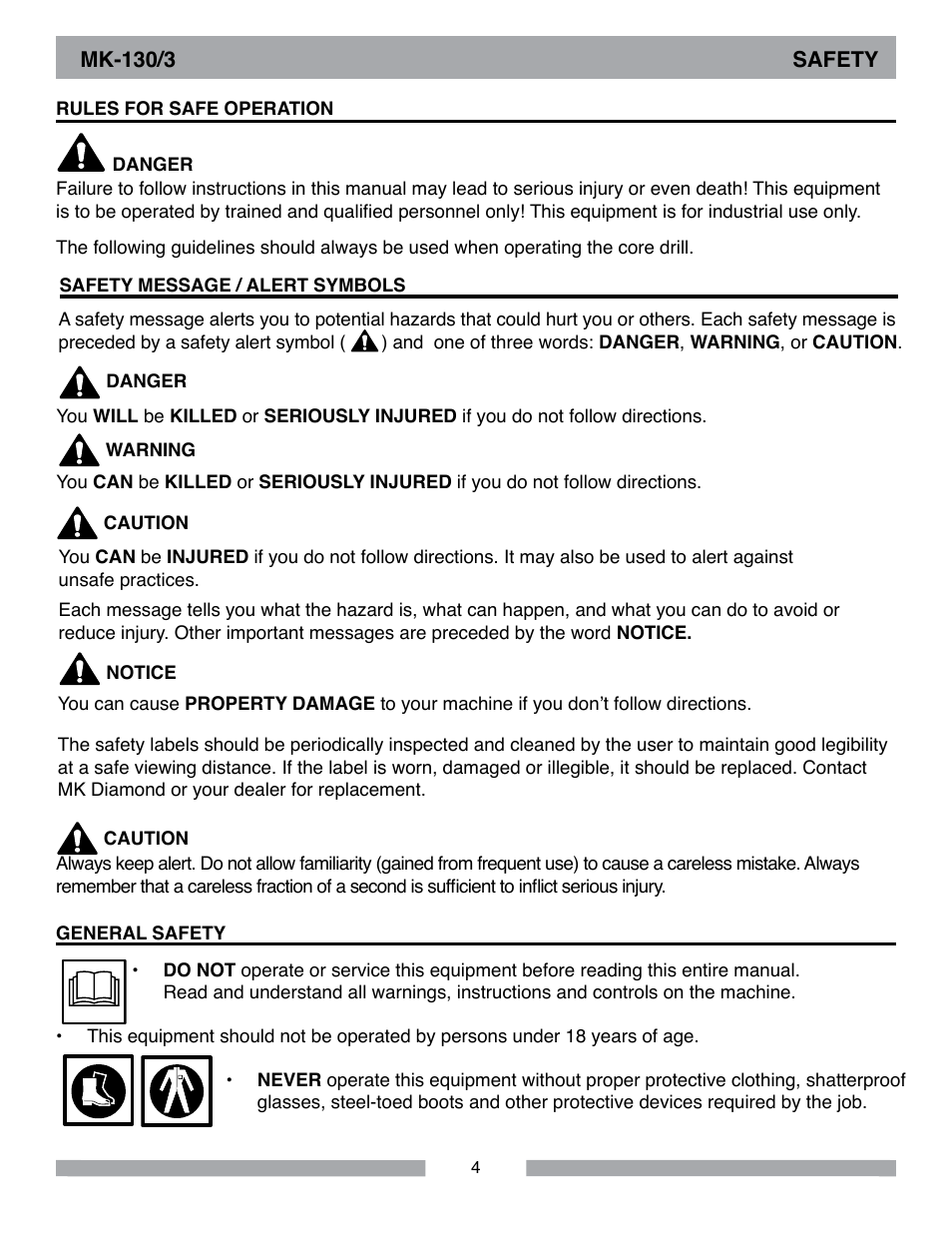 MK Diamond MK-130-3 User Manual | Page 4 / 16