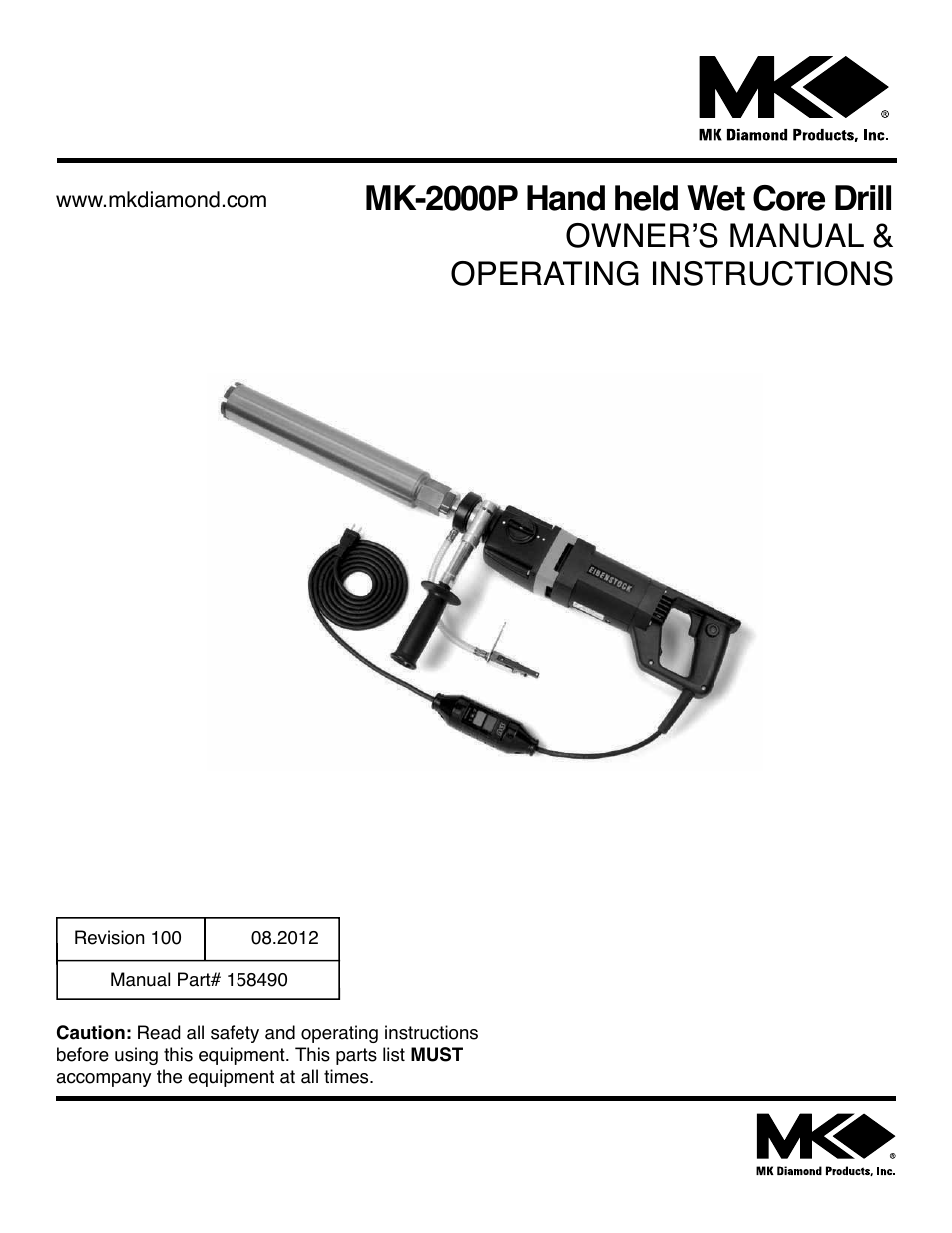 MK Diamond MK-2000P User Manual | 16 pages