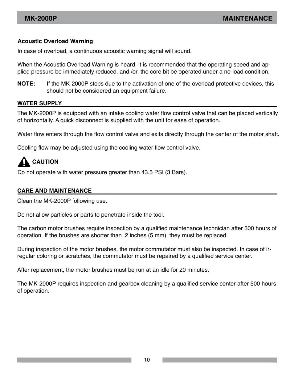 MK Diamond MK-2000P User Manual | Page 10 / 16