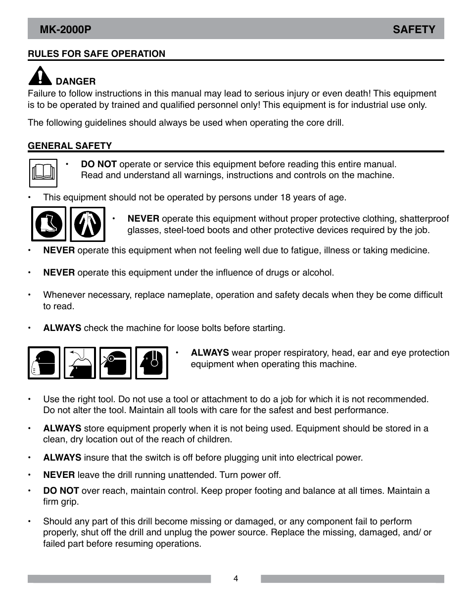 MK Diamond MK-2000P User Manual | Page 4 / 16