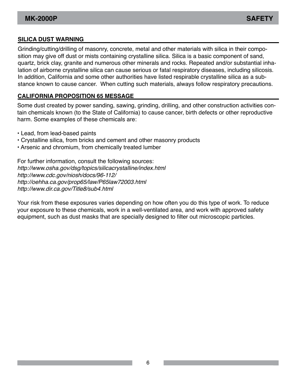 MK Diamond MK-2000P User Manual | Page 6 / 16