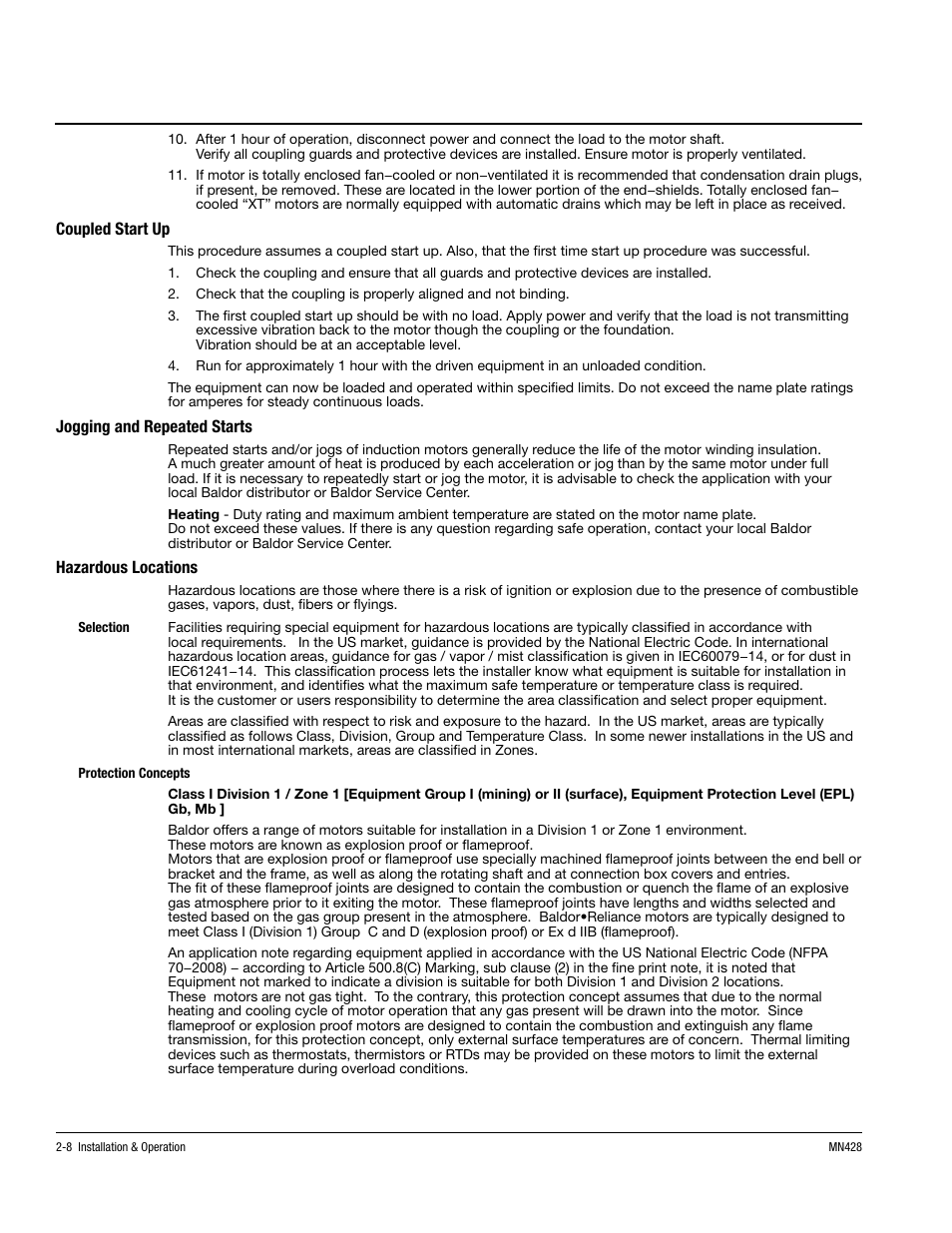 MK Diamond Baldor Motor User Manual | Page 18 / 30