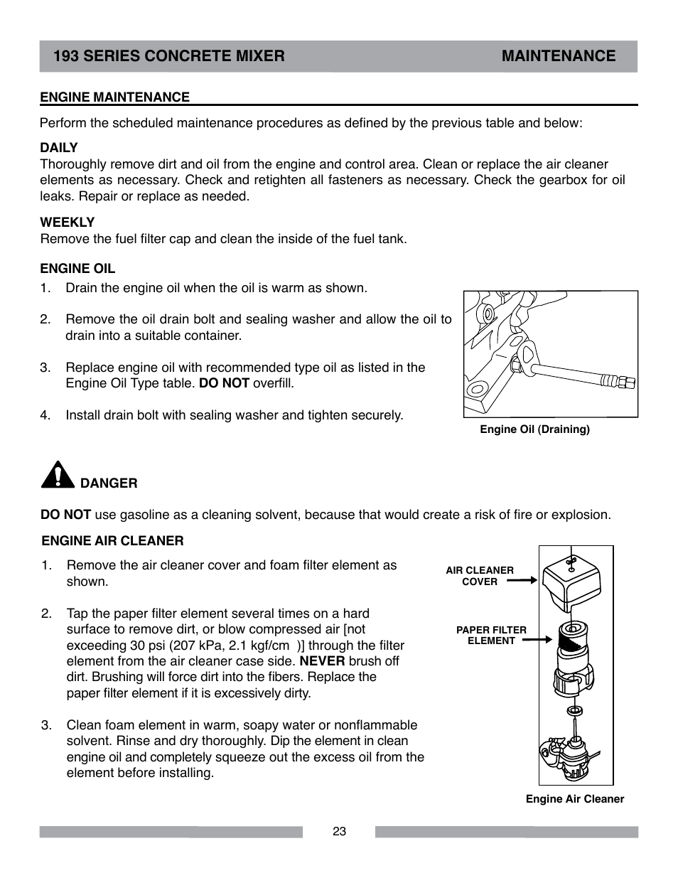 MK Diamond Canoga 193 Gas User Manual | Page 23 / 32