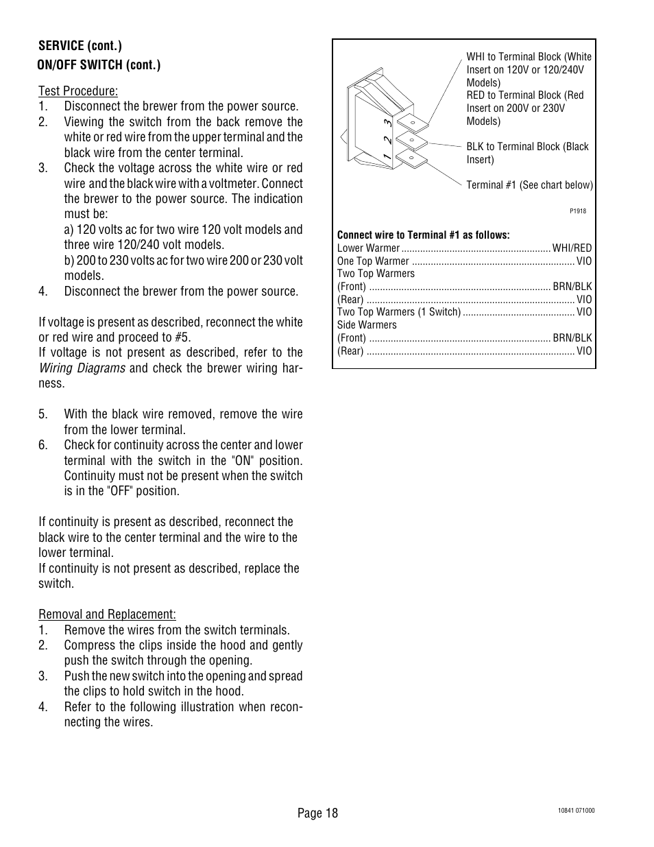 Bunn C User Manual | Page 18 / 32
