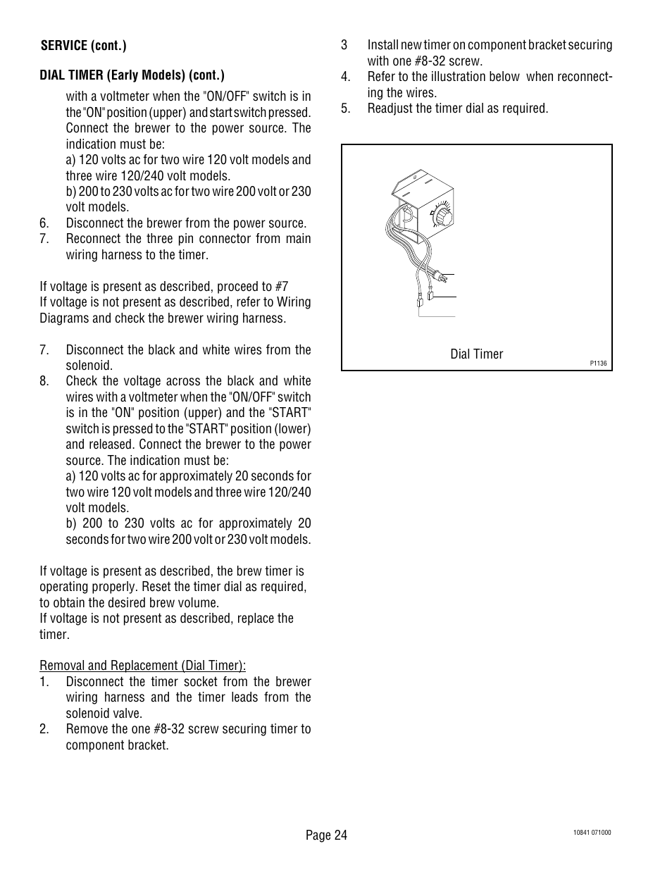 Bunn C User Manual | Page 24 / 32