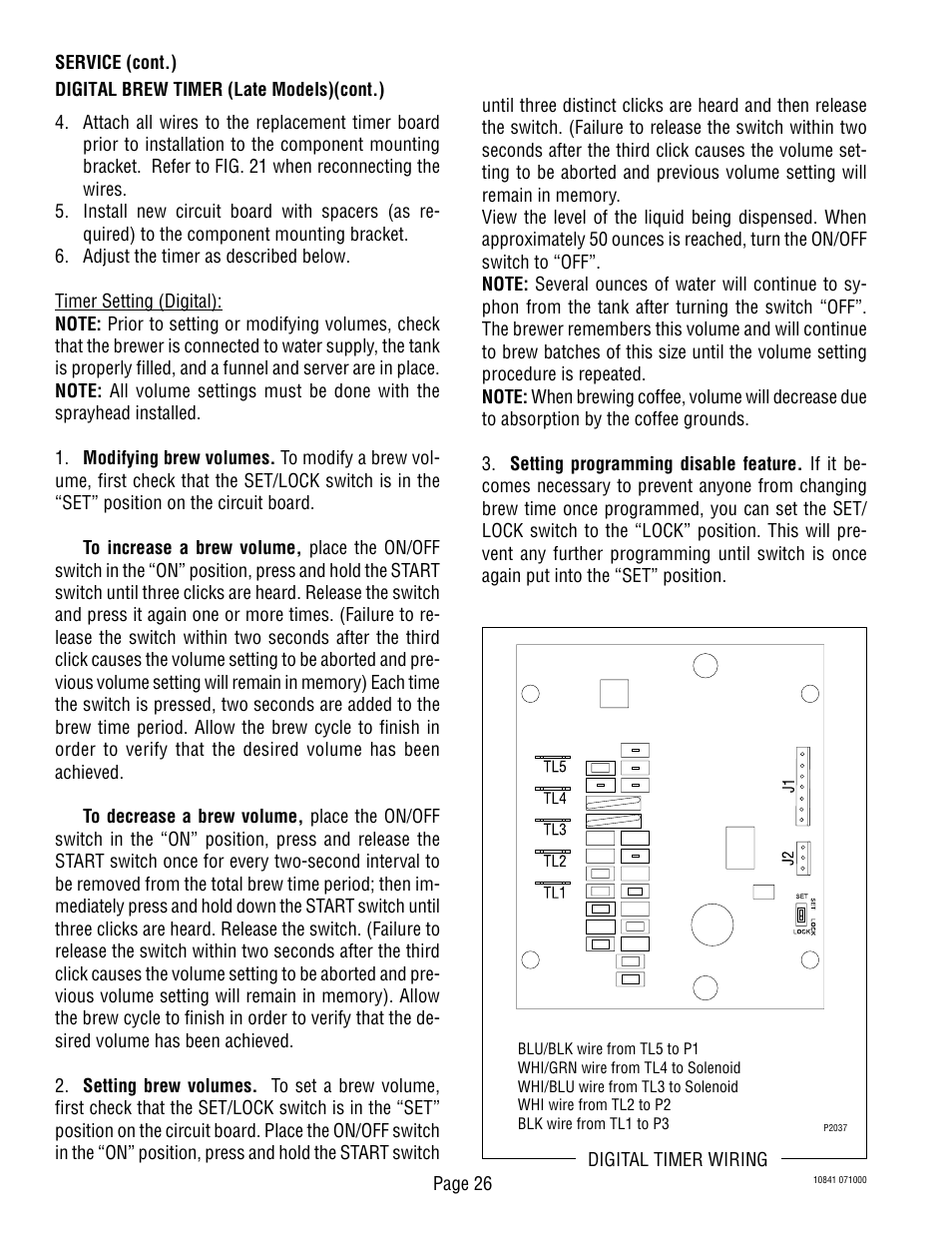 Bunn C User Manual | Page 26 / 32