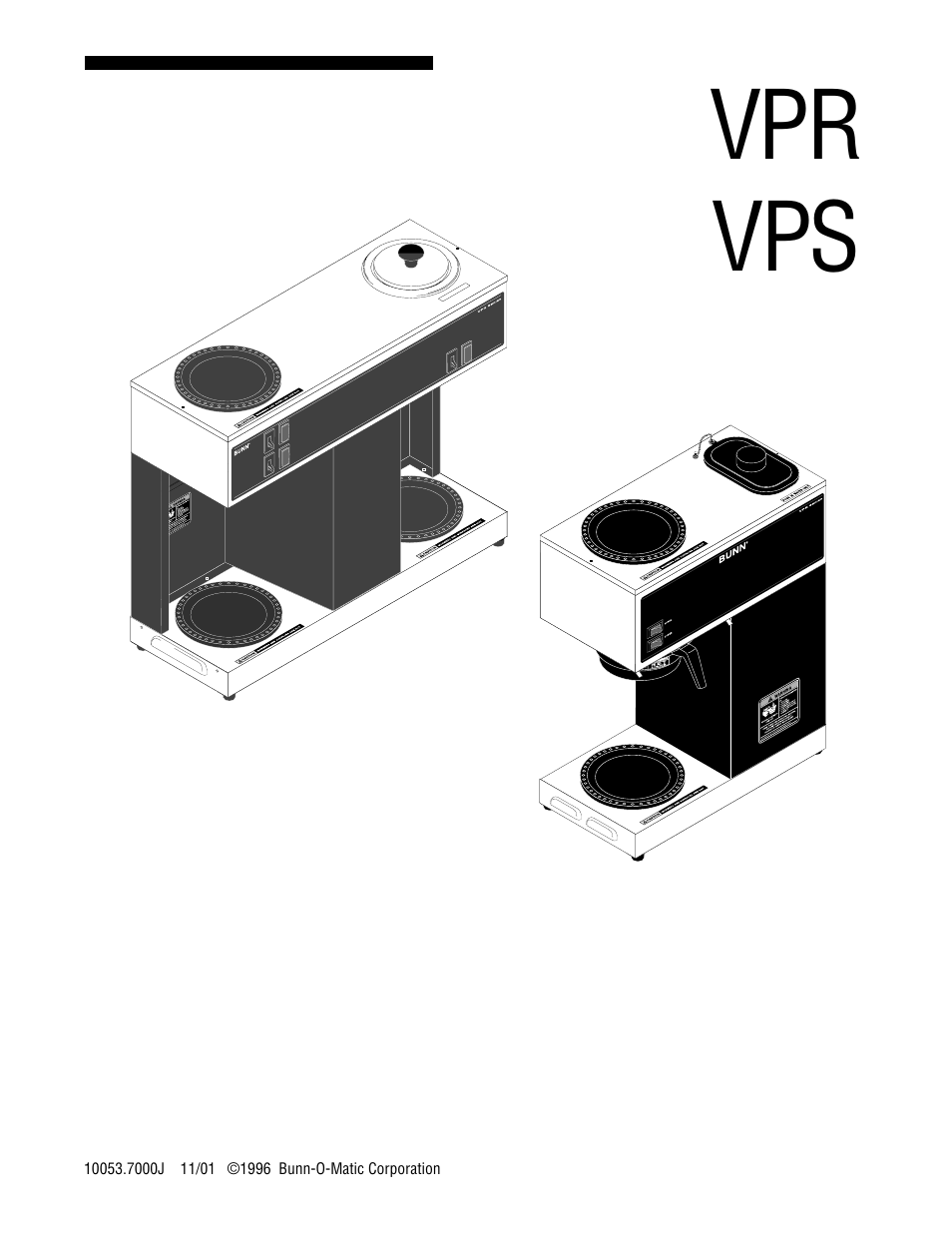 Bunn VPS User Manual | 17 pages