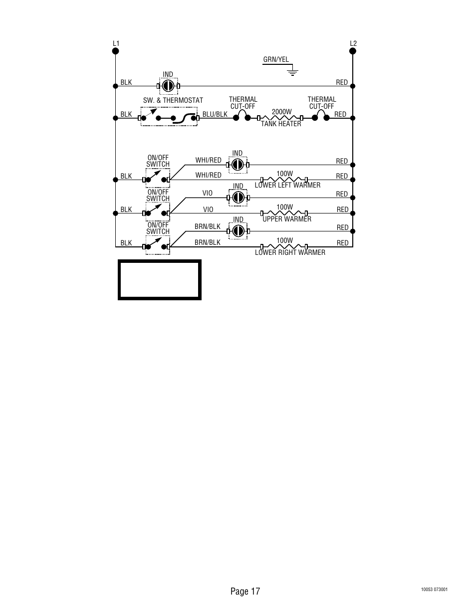Schematic wiring diagram vpsa, Page 17, 220 volts a c 2 wire single phase | Bunn VPS User Manual | Page 17 / 17