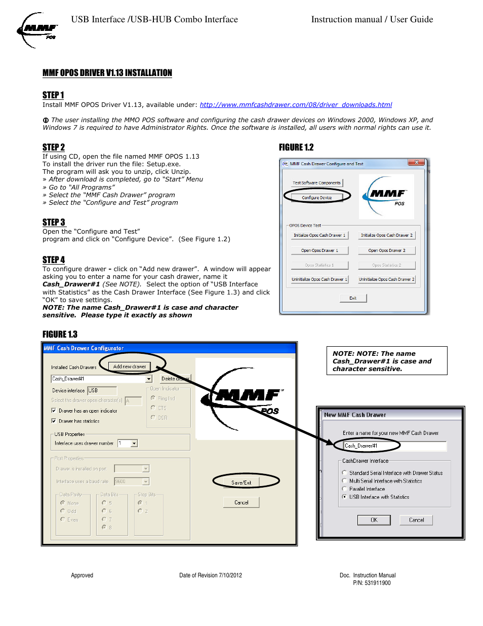MMF POS USB with Statistics Interface Kit User Manual | Page 3 / 5