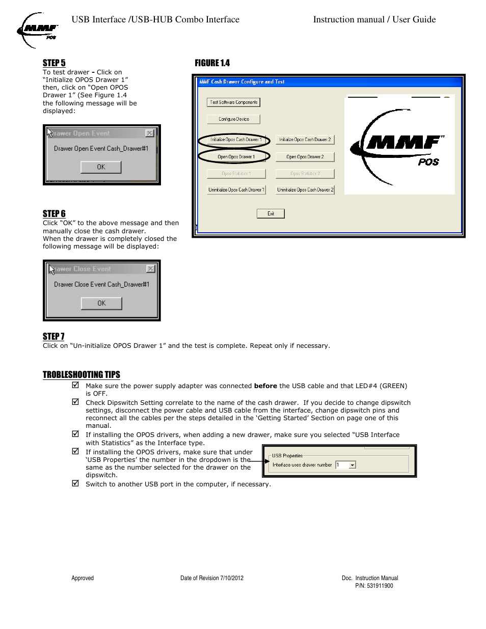 MMF POS USB with Statistics Interface Kit User Manual | Page 4 / 5