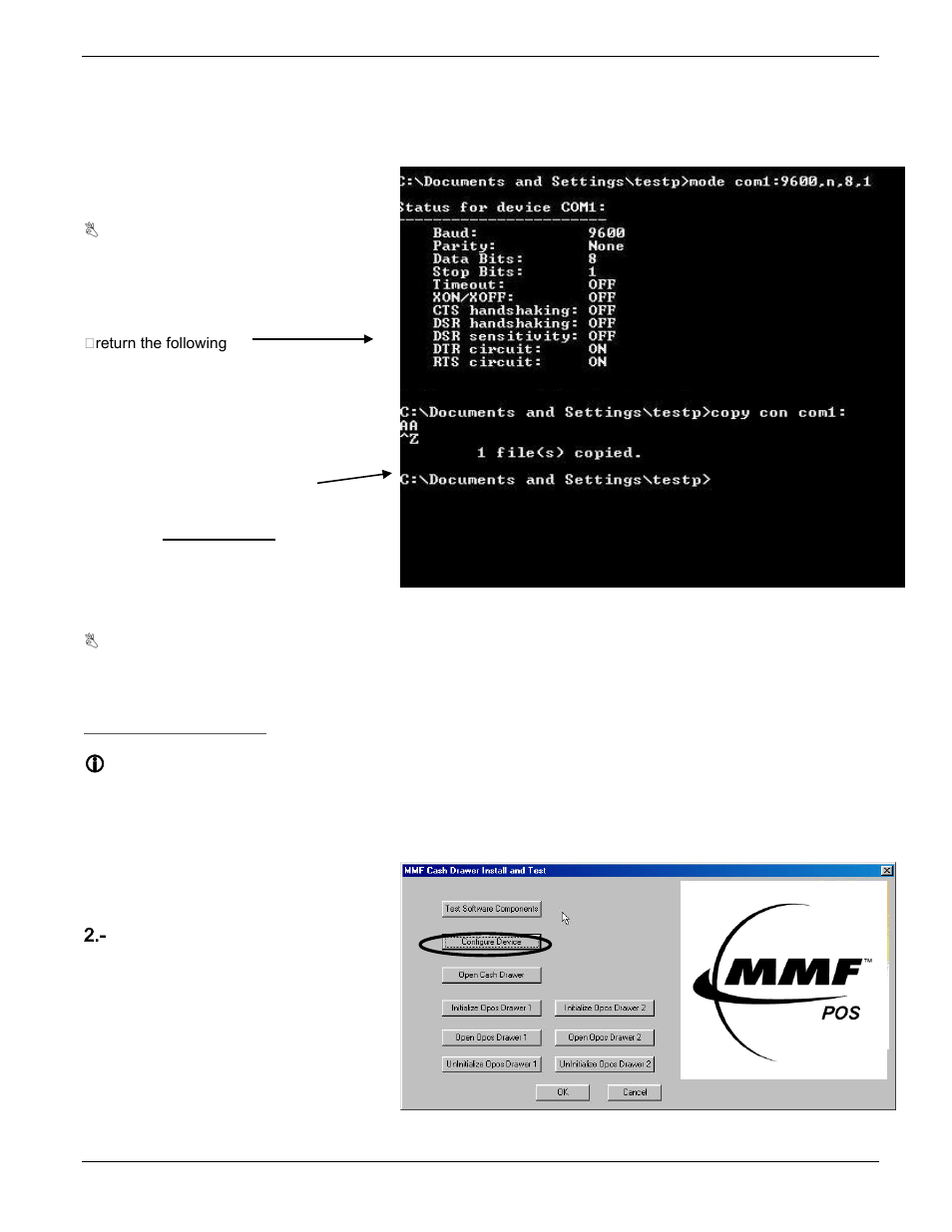 MMF POS Standard RS-232 Connection Interface Kit User Manual | Page 10 / 13