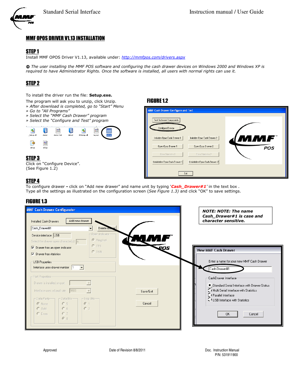 MMF POS Standard Serial Interface User Manual | Page 3 / 5