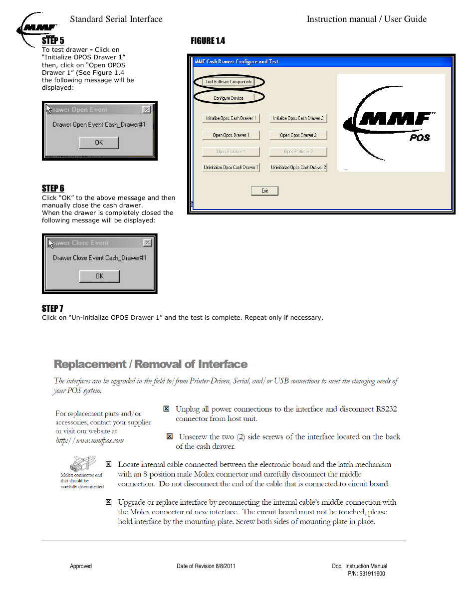 MMF POS Standard Serial Interface User Manual | Page 4 / 5