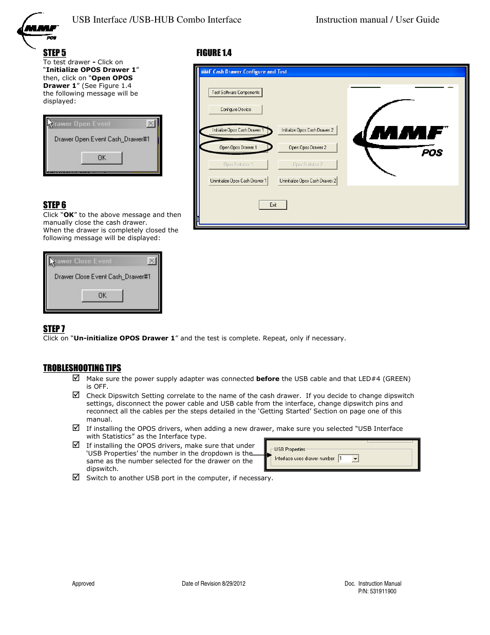 MMF POS USB-HUB Combo Interface User Manual | Page 4 / 5