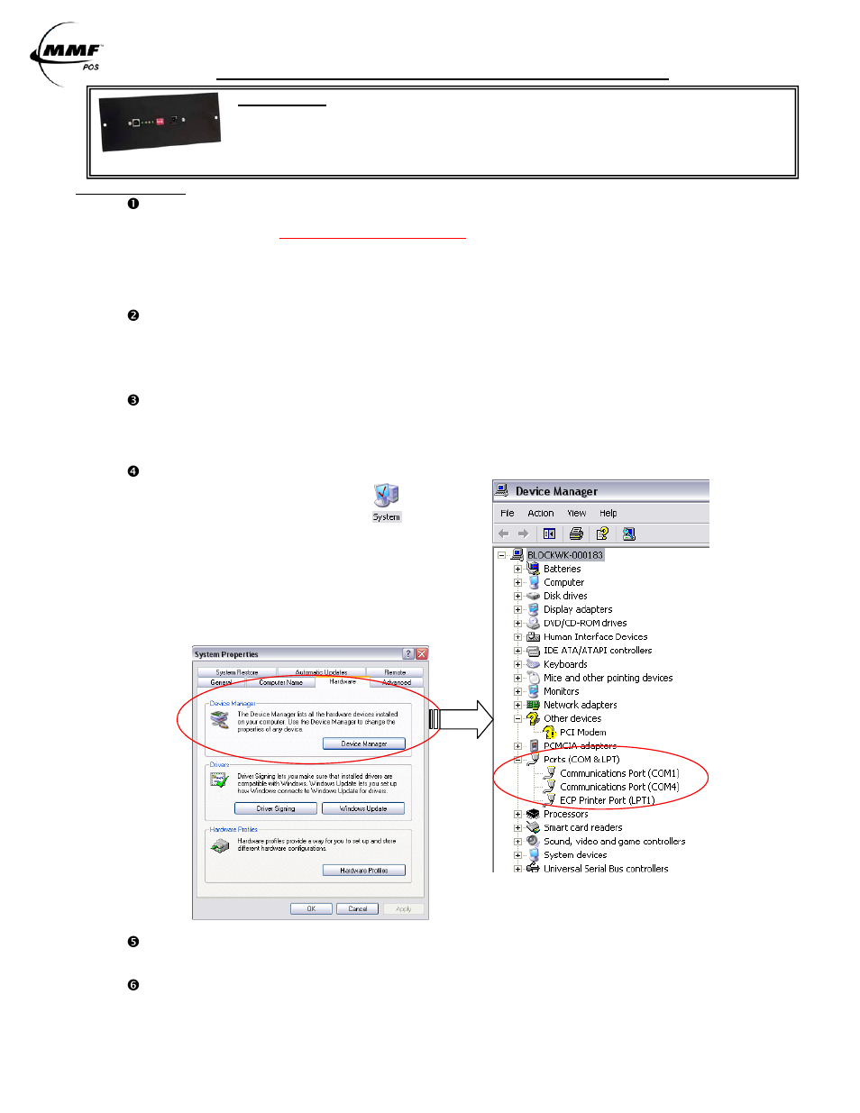 MMF POS USB Interface with Serial Emulation User Manual | 4 pages
