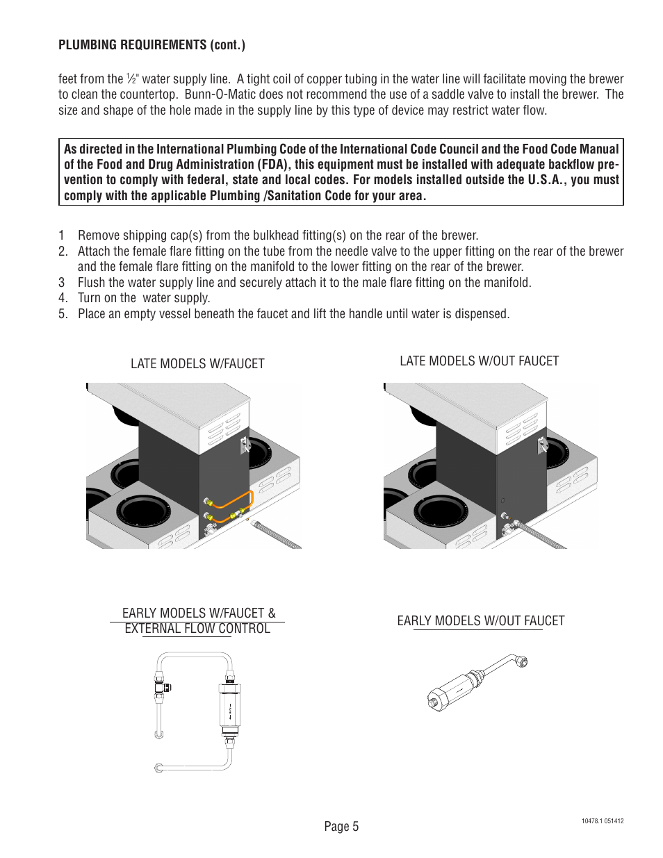 Bunn CRT5 User Manual | Page 5 / 7