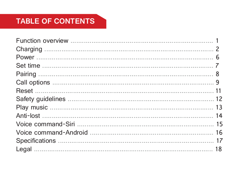 MOTA Smartwatch G2 LITE User Manual | Page 3 / 25