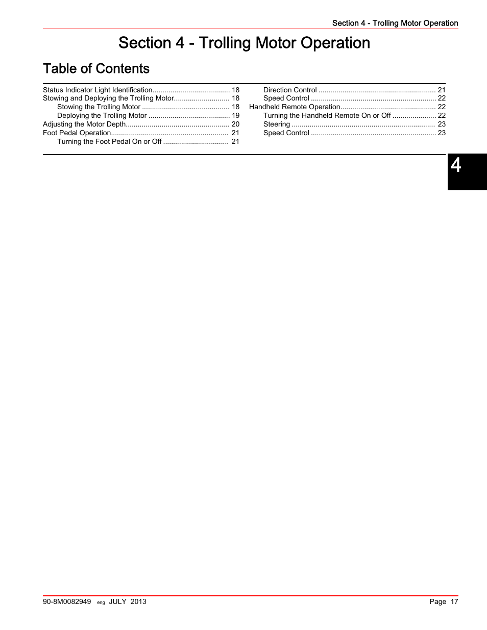 MotorGuide Xi5 Wireless Trolling Motor User Manual | Page 21 / 38
