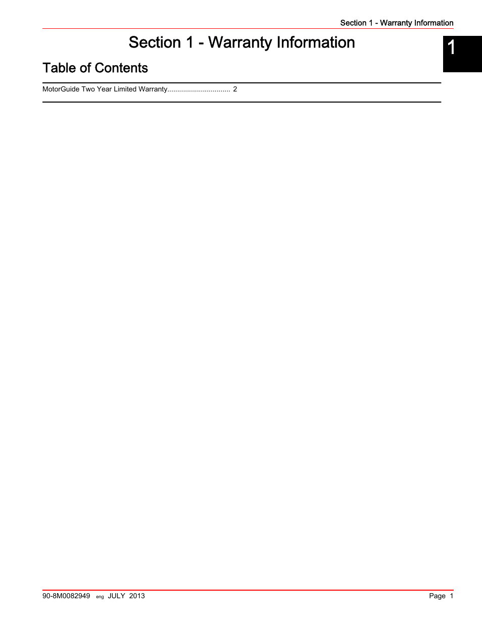 MotorGuide Xi5 Wireless Trolling Motor User Manual | Page 5 / 38